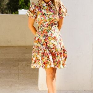Ivy City Co Floral Virginia Mini Dress - Multicolor